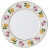 Prato de sobremesa Idyllia em porcelana, com motivo «Crystal Print», Lily Citron, multicolorido