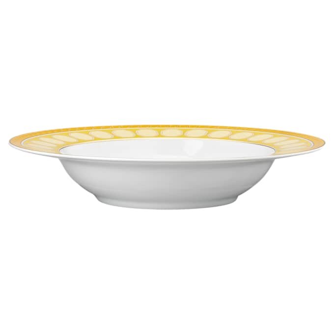 Prato de sopa Signum em porcelana, amarelo Prato de sopa Signum em porcelana, amarelo