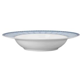 Prato de sopa Signum em porcelana, azul