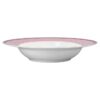 Prato de sopa Signum em porcelana, rosa