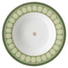 Prato de sopa Signum em porcelana, verde