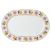 Prato Idyllia em porcelana, com motivo «Crystal Print», Lily Citron, pequeno, multicolorido
