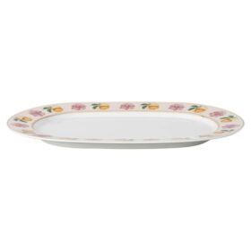 Prato Idyllia em porcelana, com motivo «Crystal Print», Lily Citron, pequeno, multicolorido