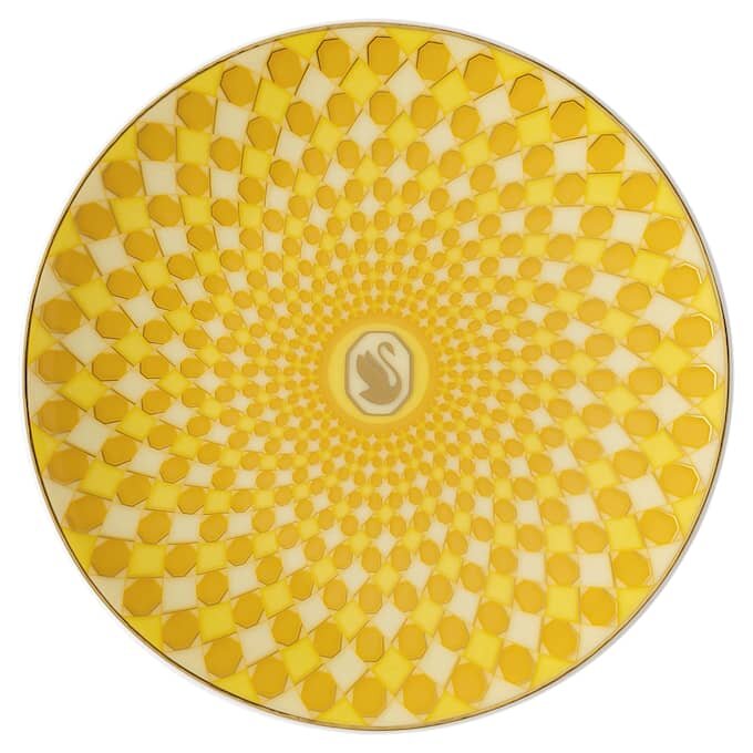 Prato Signum em porcelana, pequeno, amarelo Prato Signum em porcelana, pequeno, amarelo