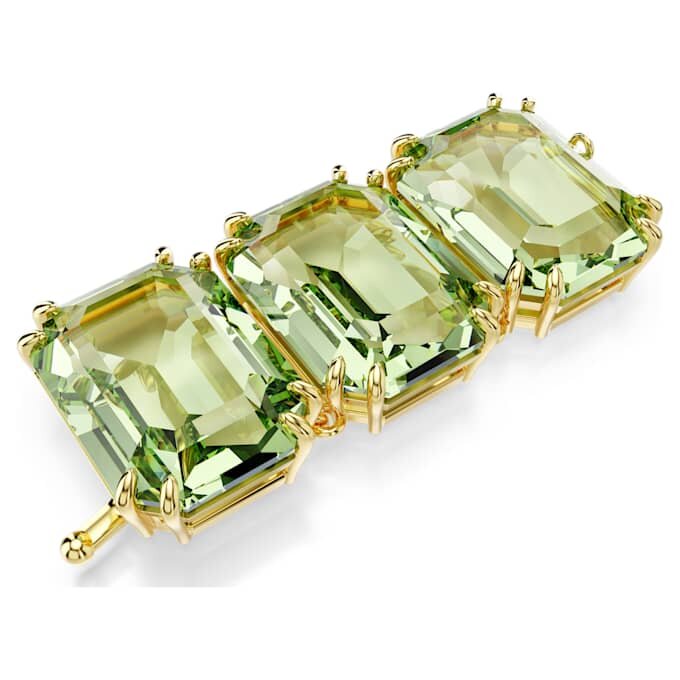 Prolongador Millenia com corte octogonal, verde, banhado a dourado Prolongador Millenia com corte octogonal, verde, banhado a dourado