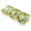 Prolongador Millenia com corte octogonal, verde, banhado a dourado Prolongador Millenia com corte octogonal, verde, banhado a dourado