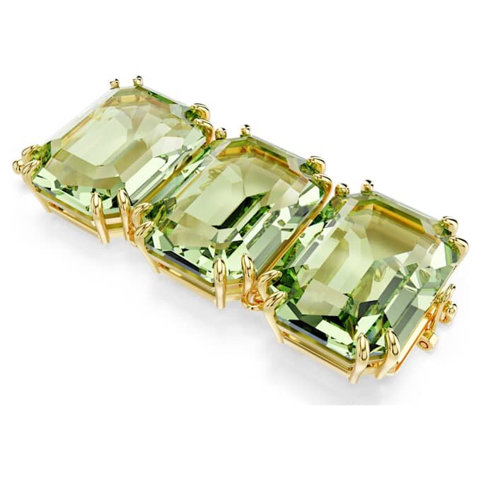 Prolongador Millenia com corte octogonal, verde, banhado a dourado Prolongador Millenia com corte octogonal, verde, banhado a dourado