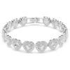 Pulseira Ariana Grande X Swarovski com cortes mistos, coração, branca, banhada a ródio Pulseira Ariana Grande X Swarovski com cortes mistos, coração, branca, banhada a ródio