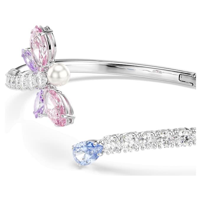 Pulseira Ariana Grande X Swarovski com cortes mistos, libélula, multicolorida, banhada a ródio Pulseira Ariana Grande X Swarovski com cortes mistos, libélula, multicolorida, banhada a ródio