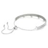 Pulseira Ariana Grande X Swarovski com pérolas de cristal, corte redondo, branca, banhada a ródio Pulseira Ariana Grande X Swarovski com pérolas de cristal, corte redondo, branca, banhada a ródio