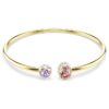 Pulseira Chroma com cortes mistos, multicolorida, banhada a dourado Pulseira Chroma com cortes mistos, multicolorida, banhada a dourado