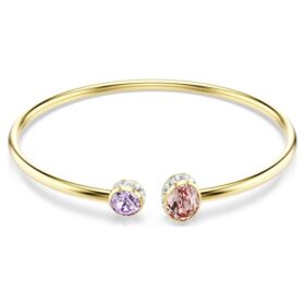 Pulseira Chroma com cortes mistos, multicolorida, banhada a dourado