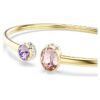 Pulseira Chroma com cortes mistos, multicolorida, banhada a dourado Pulseira Chroma com cortes mistos, multicolorida, banhada a dourado