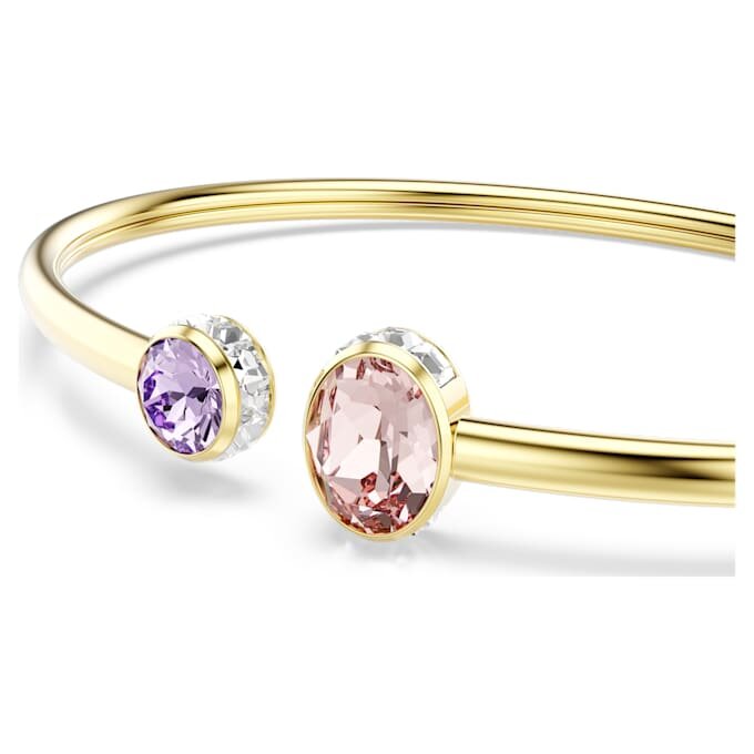 Pulseira Chroma com cortes mistos, multicolorida, banhada a dourado Pulseira Chroma com cortes mistos, multicolorida, banhada a dourado