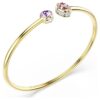 Pulseira Chroma com cortes mistos, multicolorida, banhada a dourado Pulseira Chroma com cortes mistos, multicolorida, banhada a dourado
