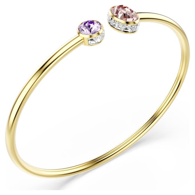 Pulseira Chroma com cortes mistos, multicolorida, banhada a dourado Pulseira Chroma com cortes mistos, multicolorida, banhada a dourado