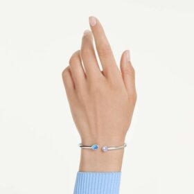 Pulseira Chroma com cortes mistos, multicolorida, banhada a ródio