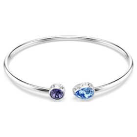Pulseira Chroma com cortes mistos, multicolorida, banhada a ródio