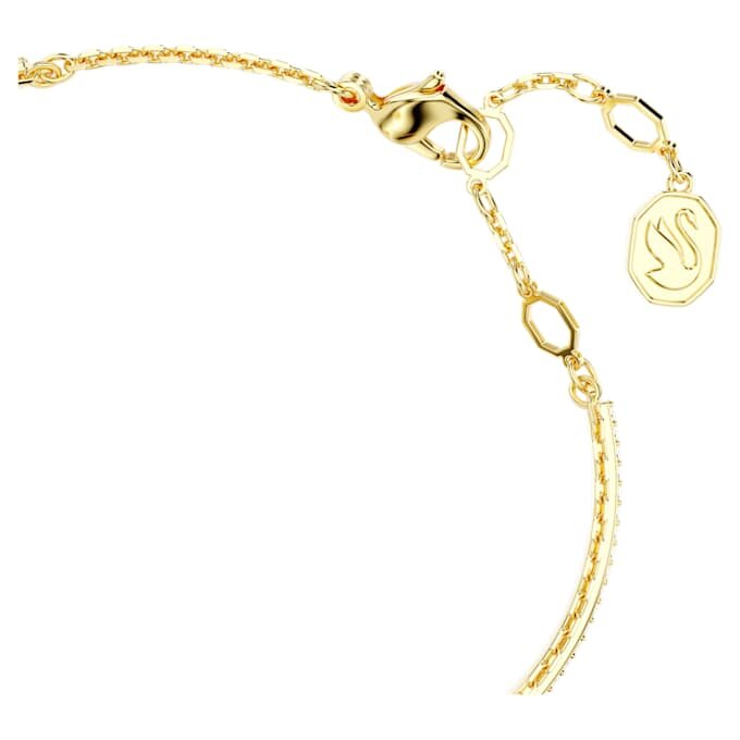 Pulseira Chroma em forma de coração, vermelha, banhada a ouro Pulseira Chroma em forma de coração, vermelha, banhada a ouro