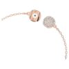 Pulseira Cisne, Rosa, com banho em tom de ouro rosa Pulseira Cisne, Rosa, com banho em tom de ouro rosa