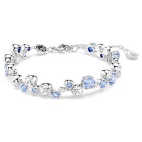 Pulseira Constella com cortes mistos, azul, banhada a ródio Pulseira Constella com cortes mistos, azul, banhada a ródio