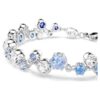 Pulseira Constella com cortes mistos, azul, banhada a ródio Pulseira Constella com cortes mistos, azul, banhada a ródio