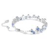Pulseira Constella com cortes mistos, azul, banhada a ródio Pulseira Constella com cortes mistos, azul, banhada a ródio