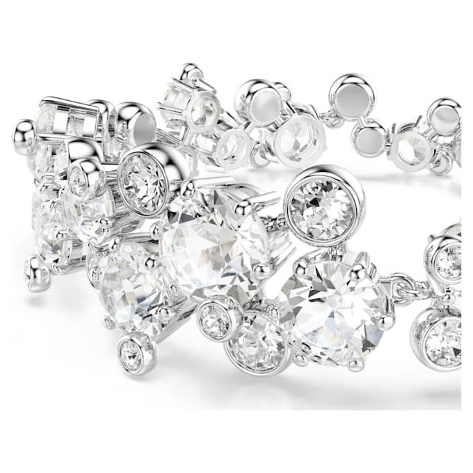 Pulseira Constella com cortes mistos, branca, banhada a ródio Pulseira Constella com cortes mistos, branca, banhada a ródio