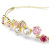 Pulseira Constella com cortes mistos, multicolorida, banhada a dourado Pulseira Constella com cortes mistos, multicolorida, banhada a dourado