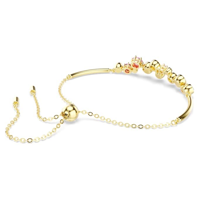 Pulseira Constella com cortes mistos, multicolorida, banhada a dourado Pulseira Constella com cortes mistos, multicolorida, banhada a dourado