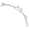 Pulseira Constella com pérolas de cristal, cortes redondos, branca, banhada a ródio Pulseira Constella com pérolas de cristal, cortes redondos, branca, banhada a ródio
