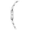 Pulseira de cristais Gema Relógio, tom prateado, aço inoxidável Pulseira de cristais Gema Relógio, tom prateado, aço inoxidável