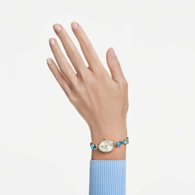 Pulseira de cristais Gema Watch, tom dourado, acabamento em tom dourado Pulseira de cristais Gema Watch, tom dourado, acabamento em tom dourado