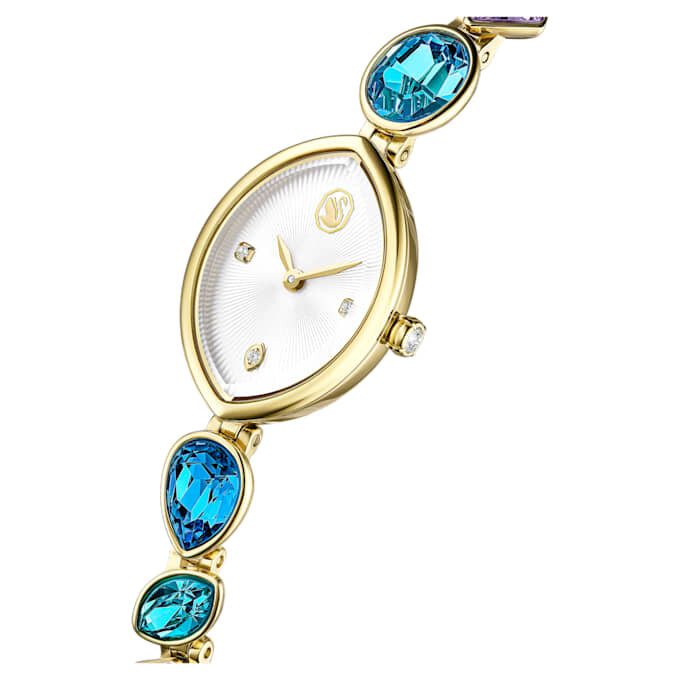 Pulseira de cristais Gema Watch, tom dourado, acabamento em tom dourado Pulseira de cristais Gema Watch, tom dourado, acabamento em tom dourado