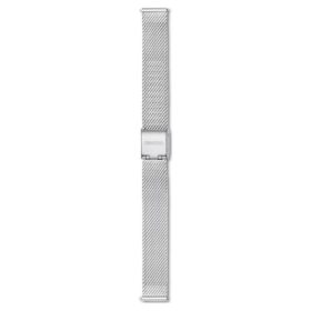 Pulseira de relógio com 13 mm (0,51″) de largura, metal, tom prateado, aço inoxidável Pulseira de relógio com 13 mm (0,51″) de largura, metal, tom prateado, aço inoxidável