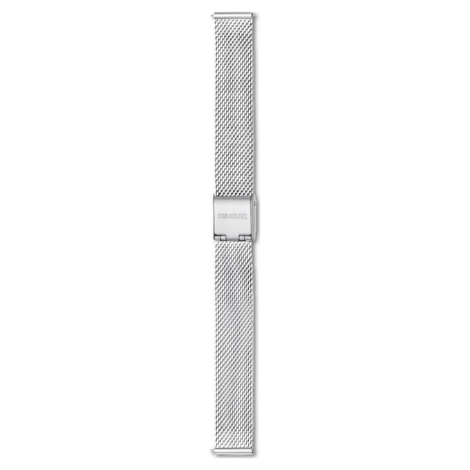 Pulseira de relógio com 13 mm (0,51″) de largura, metal, tom prateado, aço inoxidável Pulseira de relógio com 13 mm (0,51″) de largura, metal, tom prateado, aço inoxidável
