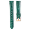 Pulseira de relógio com 16 mm (0,63″) de largura, em couro com costura, verde Pulseira de relógio com 16 mm (0,63″) de largura, em couro com costura, verde