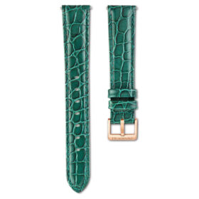 Pulseira de relógio com 16 mm (0,63″) de largura, em couro com costura, verde Pulseira de relógio com 16 mm (0,63″) de largura, em couro com costura, verde