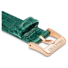 Pulseira de relógio com 16 mm (0,63″) de largura, em couro com costura, verde Pulseira de relógio com 16 mm (0,63″) de largura, em couro com costura, verde