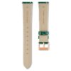 Pulseira de relógio com 16 mm (0,63″) de largura, em couro com costura, verde Pulseira de relógio com 16 mm (0,63″) de largura, em couro com costura, verde