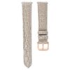 Pulseira de relógio com 16 mm (0,63″) de largura, em pele com costura, bege, acabamento em tom de ouro rosa Pulseira de relógio com 16 mm (0,63″) de largura, em pele com costura, bege, acabamento em tom de ouro rosa