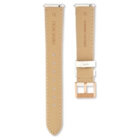 Pulseira de relógio com 16 mm (0,63″) de largura, pulseira em couro, branca Pulseira de relógio com 16 mm (0,63″) de largura, pulseira em couro, branca