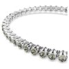 Pulseira de ténis Imber Emily com cristais de corte redondo, preta, banhada a ródio Pulseira de ténis Imber Emily com cristais de corte redondo, preta, banhada a ródio