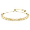 Pulseira Dextera com corte redondo, branca, acabamento dourado Pulseira Dextera com corte redondo, branca, acabamento dourado