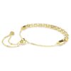 Pulseira Dextera com corte redondo, branca, acabamento dourado Pulseira Dextera com corte redondo, branca, acabamento dourado
