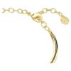 Pulseira Dextera com corte redondo, branca, banhada a dourado Pulseira Dextera com corte redondo, branca, banhada a dourado