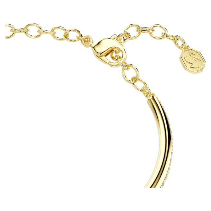 Pulseira Dextera com corte redondo, branca, banhada a dourado Pulseira Dextera com corte redondo, branca, banhada a dourado
