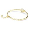 Pulseira Dextera com corte redondo, branca, banhada a dourado Pulseira Dextera com corte redondo, branca, banhada a dourado