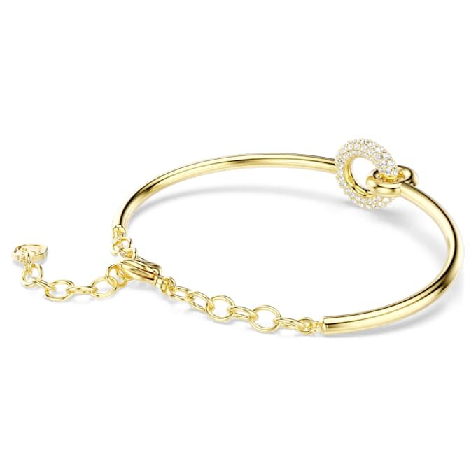 Pulseira Dextera com corte redondo, branca, banhada a dourado Pulseira Dextera com corte redondo, branca, banhada a dourado