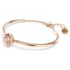 Pulseira Dextera com corte redondo, branca, banhada a ouro rosa Pulseira Dextera com corte redondo, branca, banhada a ouro rosa